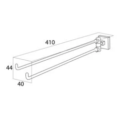 Tiger Handdoekrek Melbourne Met Draaibare Armen Chroom -Prachtige Badkamerwinkel 123 2888
