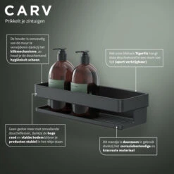 Tiger Douchemand Carv 28 Cm Zwart -Prachtige Badkamerwinkel 123 2910