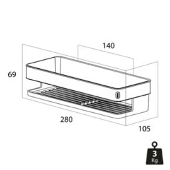Tiger Douchemand Carv 28 Cm Zwart -Prachtige Badkamerwinkel 123 2911