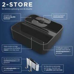 Tiger Douchemand Voor Douchewand 2-store Zwart 19 Tiger Douchemand Voor Douchewand 2-store Zwart -Prachtige Badkamerwinkel 123 2929