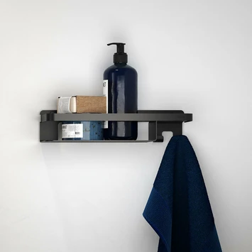 Tiger Douchemand Met Haak Caddy Zwart 8 Tiger Douchemand Met Haak Caddy Zwart - Afbeelding 6