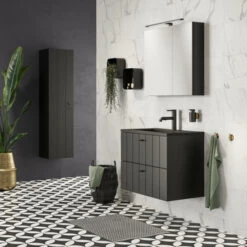 Tiger Haak Tune Messing Zwart -Prachtige Badkamerwinkel 123 3017