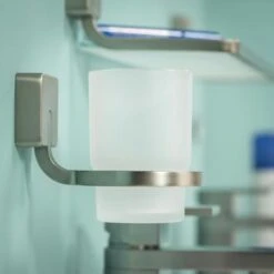 Tiger Bekerhouder Impuls Hangend Met Beker RVS 8 Tiger Bekerhouder Impuls Hangend Met Beker RVS -Prachtige Badkamerwinkel 123 3057