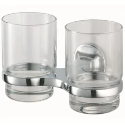 Haceka Dubbele Bekerhouder Aspen Met Bekers Chroom