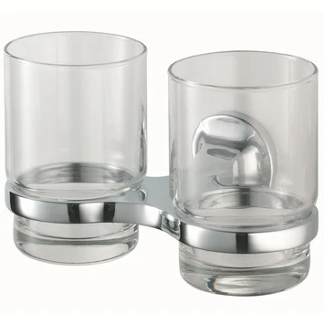 Haceka Dubbele Bekerhouder Aspen Met Bekers Chroom 3 Haceka Dubbele Bekerhouder Aspen Met Bekers Chroom