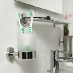 Tiger Bekerhouder Boston Met Beker Chroom -Prachtige Badkamerwinkel 123 3085