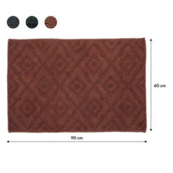 Sealskin Badmat Aztec 60x90cm Donkerroze -Prachtige Badkamerwinkel 123 3178