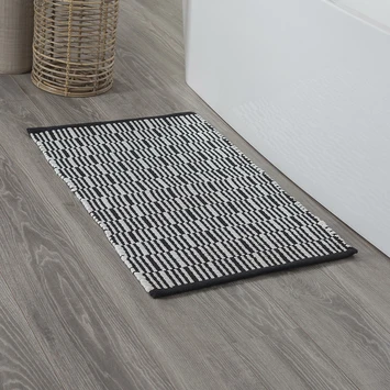 SEALSKIN Badmat Bandra Zwart 60x90cm 7 SEALSKIN Badmat Bandra Zwart 60x90cm - Afbeelding 5