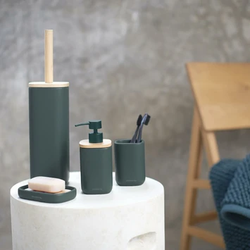 Sealskin Badmat Delhi 60x90cm Donkergroen 6 Sealskin Badmat Delhi 60x90cm Donkergroen - Afbeelding 4