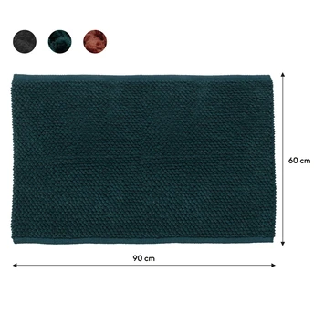Sealskin Badmat Delhi 60x90cm Donkergroen 7 Sealskin Badmat Delhi 60x90cm Donkergroen - Afbeelding 5