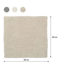 Sealskin Badmat Reverse 60x60cm Zand 16 Sealskin Badmat Reverse 60x60cm Zand -Prachtige Badkamerwinkel 123 3241