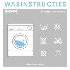 Sealskin Badmat Boho 60x60cm Zwart -Prachtige Badkamerwinkel 123 3252