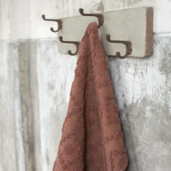 Sealskin Badmat Aztec 60x60cm Donkerroze -Prachtige Badkamerwinkel 123 3483