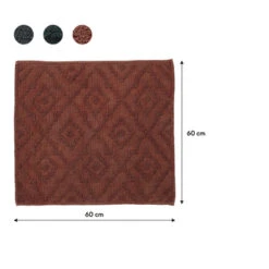 Sealskin Badmat Aztec 60x60cm Donkerroze -Prachtige Badkamerwinkel 123 3489