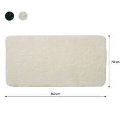 Sealskin Badmat Angora 70x140cm Off-white -Prachtige Badkamerwinkel 123 3495