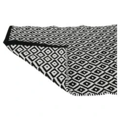 Differnz Badmat Wales Zwart Wit 50x80 Cm -Prachtige Badkamerwinkel 123 3502