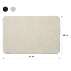 Sealskin Badmat Angora 60x90cm Off-white -Prachtige Badkamerwinkel 123 3552