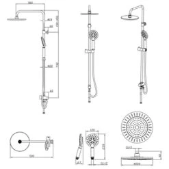 Tiger Regendoucheset Akcent Chroom -Prachtige Badkamerwinkel 123 3918