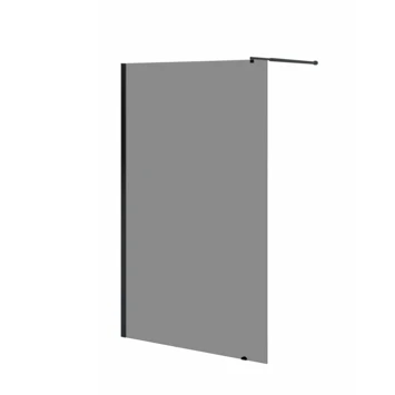 Allibert Douchewand Colors 120x200 Cm Gerookt Glas Met Zwarte Profielen 3 Allibert Douchewand Colors 120x200 Cm Gerookt Glas Met Zwarte Profielen