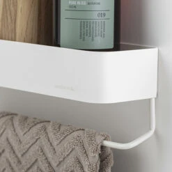 Sealskin Brix Wandrek Met Handdoekrek 55 Cm Wit -Prachtige Badkamerwinkel 123 4