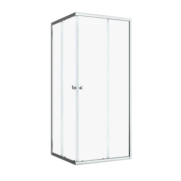 Sealskin Hooked Vierdelige Hoekinstap Met Schuifdeuren 90x90x200 Cm, 6 Mm Helder Veiligheidsglas Met Antikalklaag Zilver Hoogglans 6 Sealskin Hooked Vierdelige Hoekinstap Met Schuifdeuren 90x90x200 Cm, 6 Mm Helder Veiligheidsglas Met Antikalklaag Zilver Hoogglans - Afbeelding 4