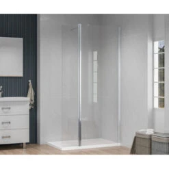 Atlantic Sapelo Scharnierende Zijwand 30x195 Cm -Prachtige Badkamerwinkel 123 4025