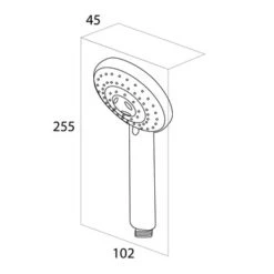 Tiger Splash Eco Handdouche Alicante Chroom -Prachtige Badkamerwinkel 123 4117