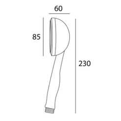 Tiger Handdouche Splash Palermo Ø8,5 Cm 3 Standen -Prachtige Badkamerwinkel 123 4175