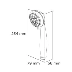 Tiger Splash Handdouche Trento 3 Standen Chroom -Prachtige Badkamerwinkel 123 4182