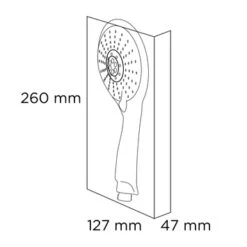 Tiger Handdouche Splash Blanca Ø12,5 Cm 5 Standen -Prachtige Badkamerwinkel 123 4211
