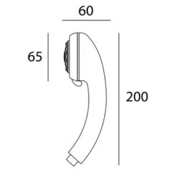 Tiger Handdouche Genova Ø6,5 Cm 1 Stand -Prachtige Badkamerwinkel 123 4220