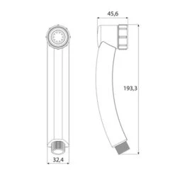 Tiger Splash Eco Handdouche Turbo Saver Chroom -Prachtige Badkamerwinkel 123 4279