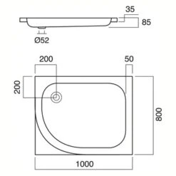 Sealskin Douchebak Optimo Rechthoek Inbouw 100x80x8.5 Cm 5 Sealskin Douchebak Optimo Rechthoek Inbouw 100x80x8.5 Cm -Prachtige Badkamerwinkel 123 4365