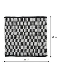 Sealskin Badmat Bandra 60x60cm Zwart -Prachtige Badkamerwinkel 123 44