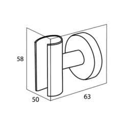 Tiger Douchekophouder Boston RVS -Prachtige Badkamerwinkel 123 4420