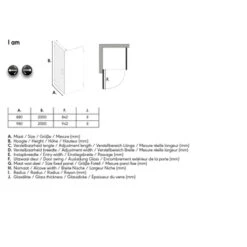 Sealskin Douchewand Voor Swingdeur I AM 200x90 Cm Chroom -Prachtige Badkamerwinkel 123 4445