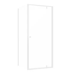 Sealskin Contour Draaideur Met Zijwand 90x90x200 Cm, 6 Mm Helder Veiligheidsglas Met Antikalklaag Mat Wit -Prachtige Badkamerwinkel 123 4457