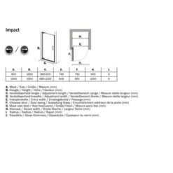 Sealskin Swingdeur Voor Nis Impact 100x195 Cm Chroom -Prachtige Badkamerwinkel 123 4540