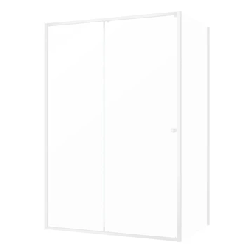 Sealskin Contour Schuifdeur Met Zijwand 140x90x200 Cm, 6 Mm Helder Veiligheidsglas Met Antikalklaag Mat Wit 6 Sealskin Contour Schuifdeur Met Zijwand 140x90x200 Cm, 6 Mm Helder Veiligheidsglas Met Antikalklaag Mat Wit - Afbeelding 4