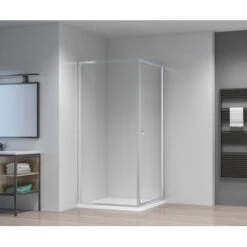 Atlantic Roan Douchewand En -deur 90x90x190cm Chroom -Prachtige Badkamerwinkel 123 4649