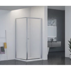 Atlantic Roan Douchewand En -deur 90x90x190cm Chroom -Prachtige Badkamerwinkel 123 4650