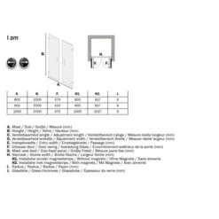 Sealskin Pendeldeur Voor Nis I AM 100x200 Cm RVS 13 Sealskin Pendeldeur Voor Nis I AM 100x200 Cm RVS -Prachtige Badkamerwinkel 123 4728