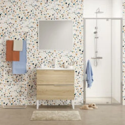 Sealskin Douchedeur Nis Hooked 90x200cm Hoogglans Aluminium -Prachtige Badkamerwinkel 123 4783