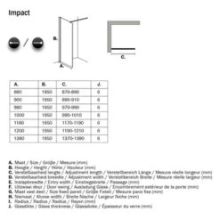 Sealskin Inloopdouche Impact A3 98x195 Cm Chroom -Prachtige Badkamerwinkel 123 4930