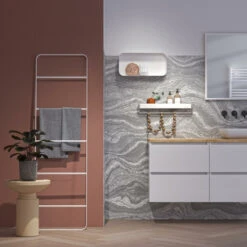 Sealskin Brix Wandrek Met Handdoekrek 55 Cm Wit -Prachtige Badkamerwinkel 123 5