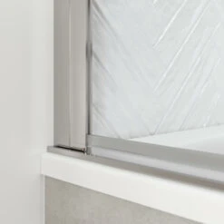 Sealskin Badwand Hooked 75x140cm Hoogglans Aluminium -Prachtige Badkamerwinkel 123 5023