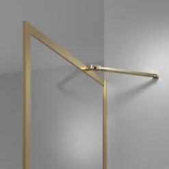 Sealskin Inloopdouche Type A3 Contour 138x200 Cm Goud Geborsteld -Prachtige Badkamerwinkel 123 5029