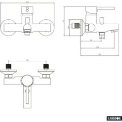 Handson Badkraan Oscar Chroom 15 Cm -Prachtige Badkamerwinkel 123 505