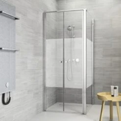 Sealskin Douchewand Voor Pendeldeur Code R 90x197 Cm Met Gesatineerde Band