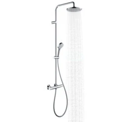 Hansgrohe Douchesysteem Vernis Blend 200 Met Thermostaatkraan Mat Zwart -Prachtige Badkamerwinkel 123 5123